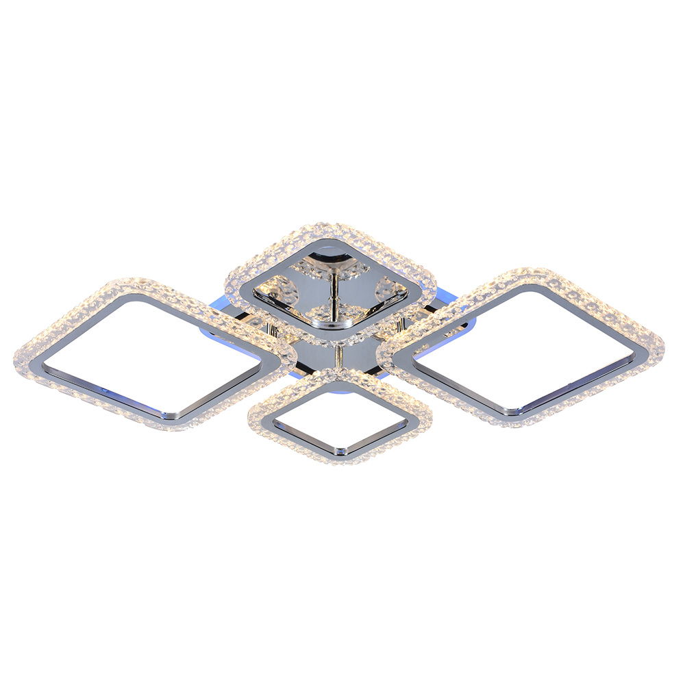 фото Светодиодная люстра 18029/2+2 chr 88w+12w rgb profit light