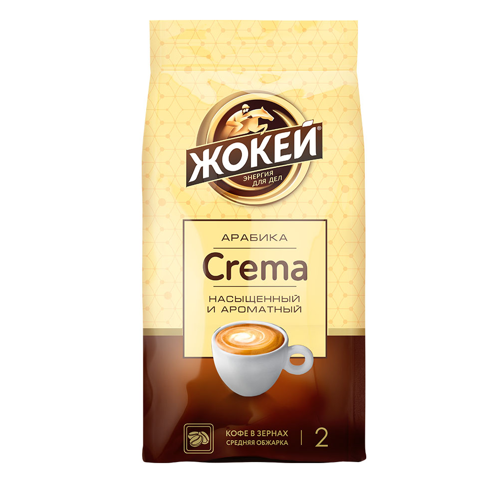 Кофе в зернах Жокей Crema 800 г