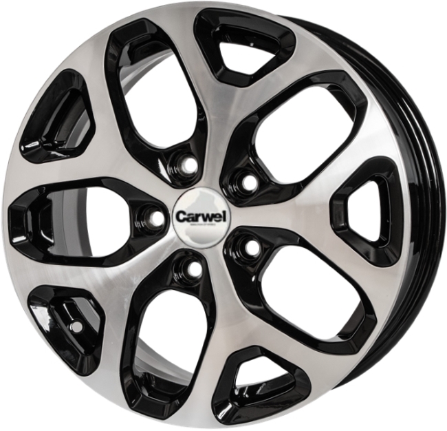 фото Колесный диск carwel r16 6.5j 5x114.3 d66.1 et50 аль 174 ab 00036579