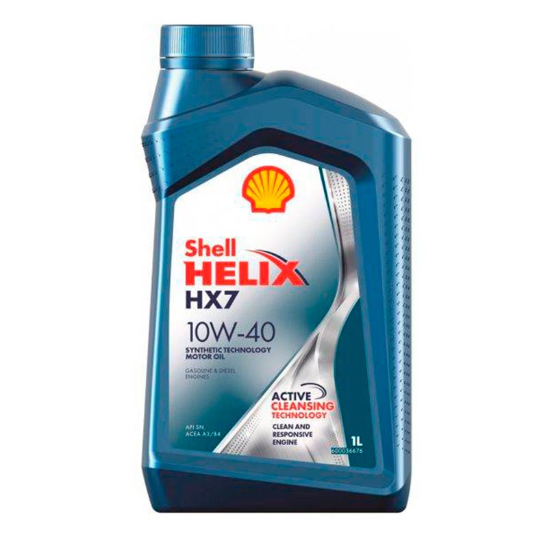 фото Моторное масло shell helix hx7 10w40 полусинтетическое 1 л 550051574