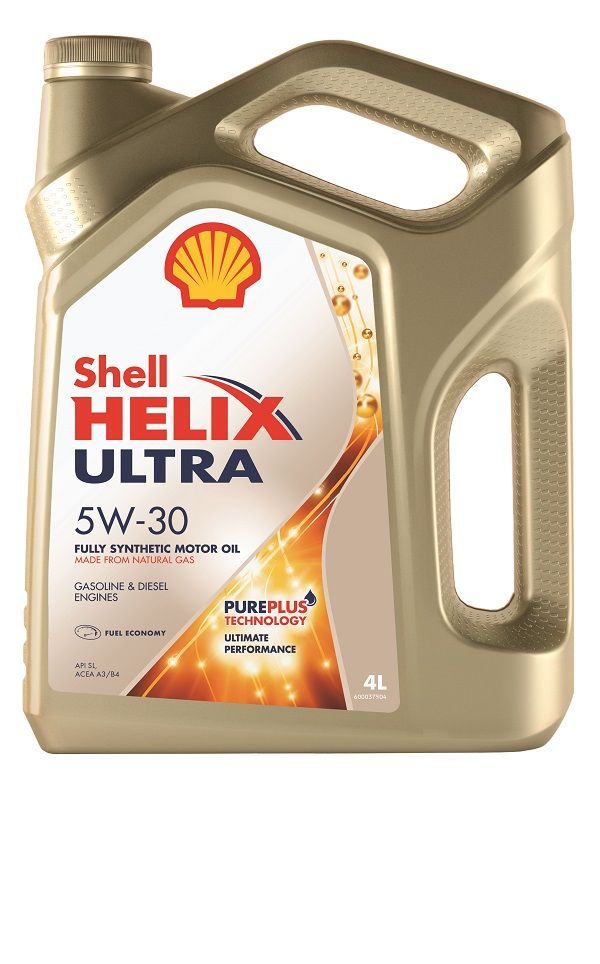 фото Моторное масло синтетическое shell helix ultra 5w30 4л