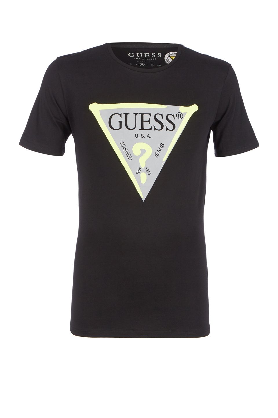 

Футболка мужская Guess M01I55-J1300-JBLK черная L, Черный, M01I55-J1300-JBLK