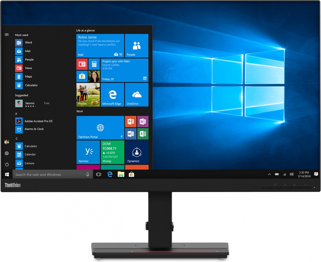 фото Монитор lenovo thinkvision t27h-20 black (61ecgat2eu)