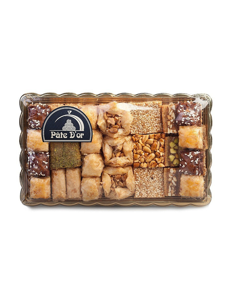 

Пахлава Pate D'or ассорти ливанских сладостей "Голд", 450 г / Восточные сладости