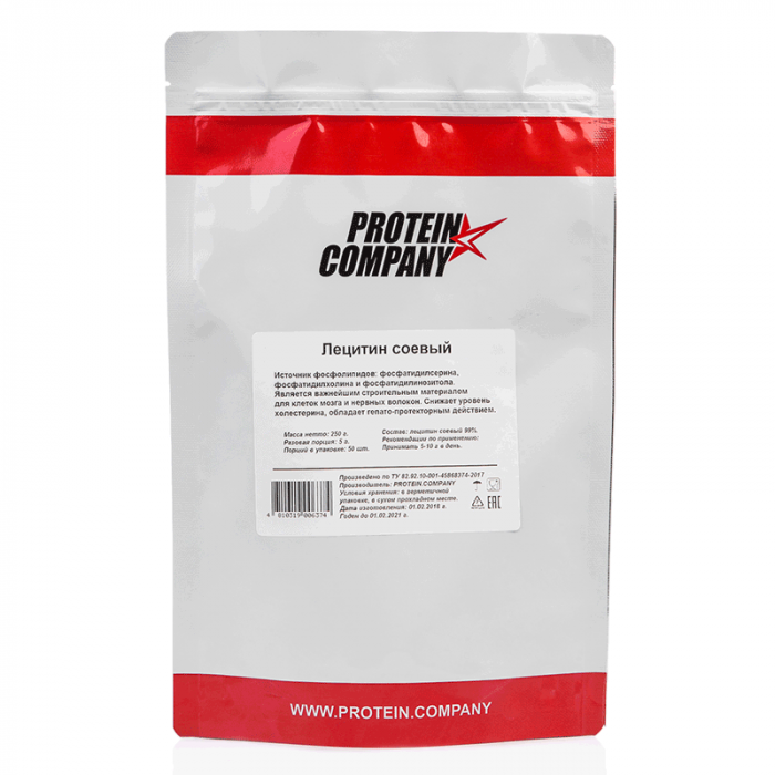 

Soy lecithin PROTEIN.COMPANY Соевый лецитин, 35 порций, 250 г, вкус натуральный, Soy lecithin
