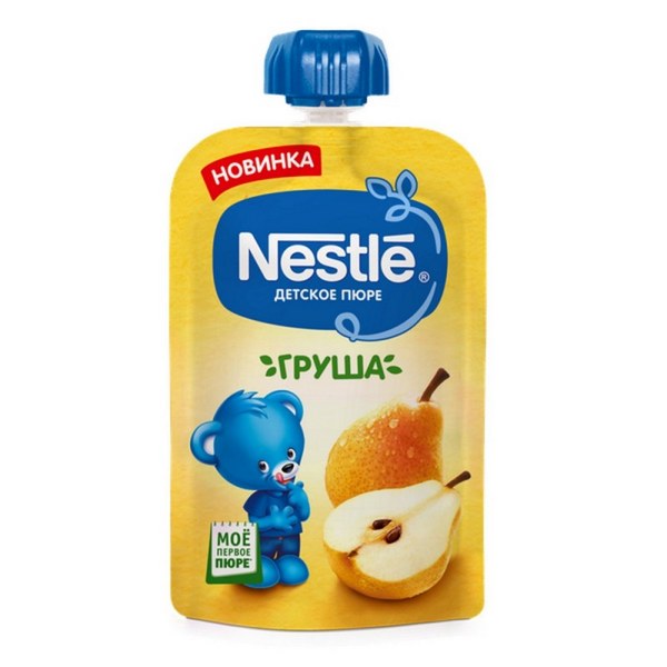 Пюре фруктовое Nestle груша 90 г, 1 шт.