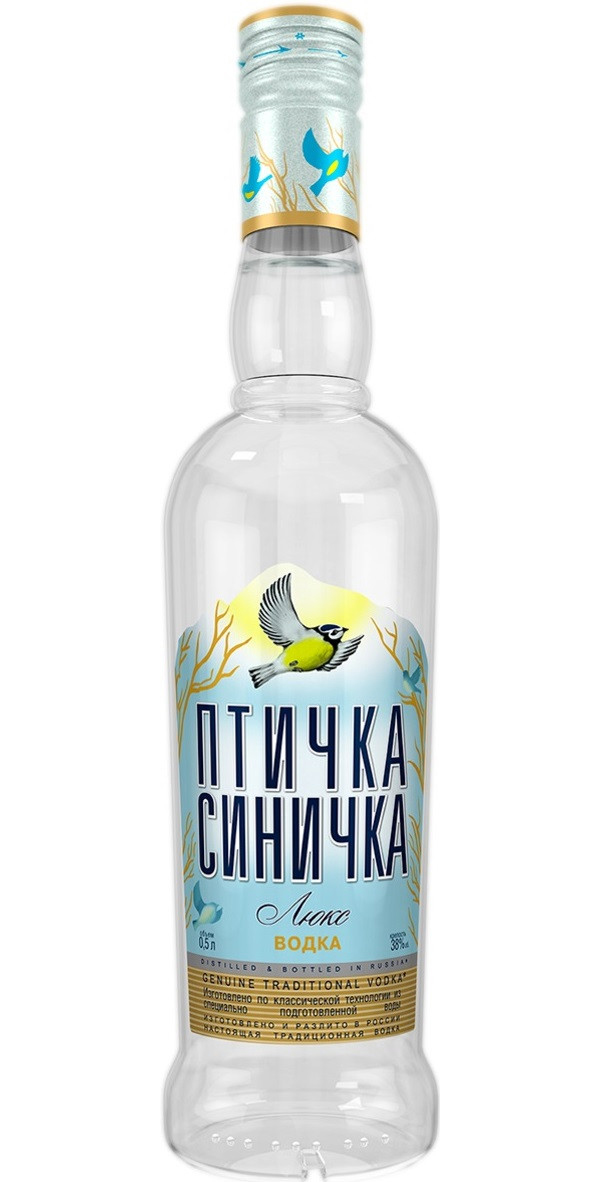 Водка Птичка Синичка, люкс, 38 %, 500 мл