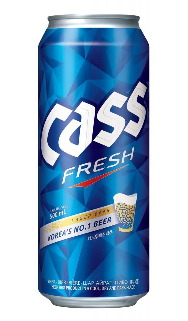 

Пиво Касс Фреш 4,5% 0,5л ж/б за 1ш в м/п, Светлое