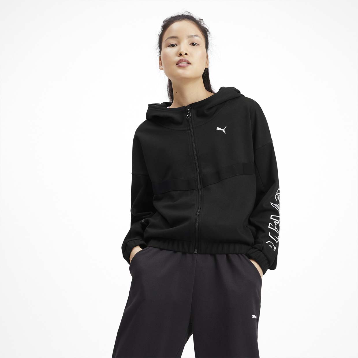 

Толстовка женская PUMA Hit Feel It черная S, Hit Feel It
