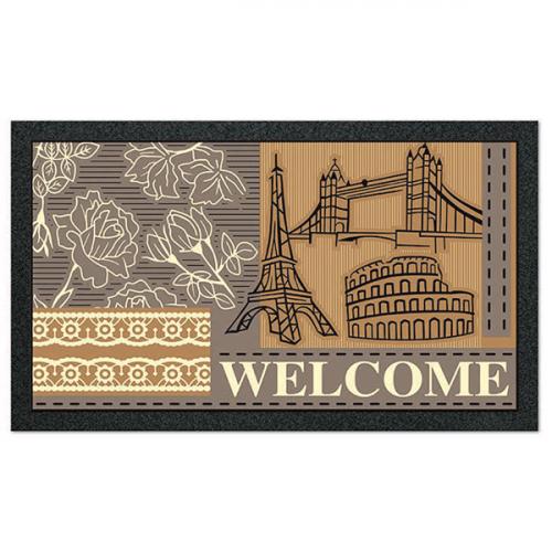 фото Коврик придверный euroflock, столицы, 40*68 см