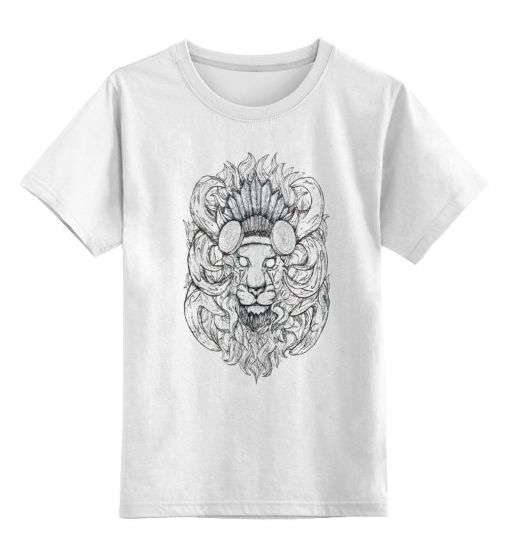 

Детская футболка Printio Lion! цв.белый р.164, 0000000737780