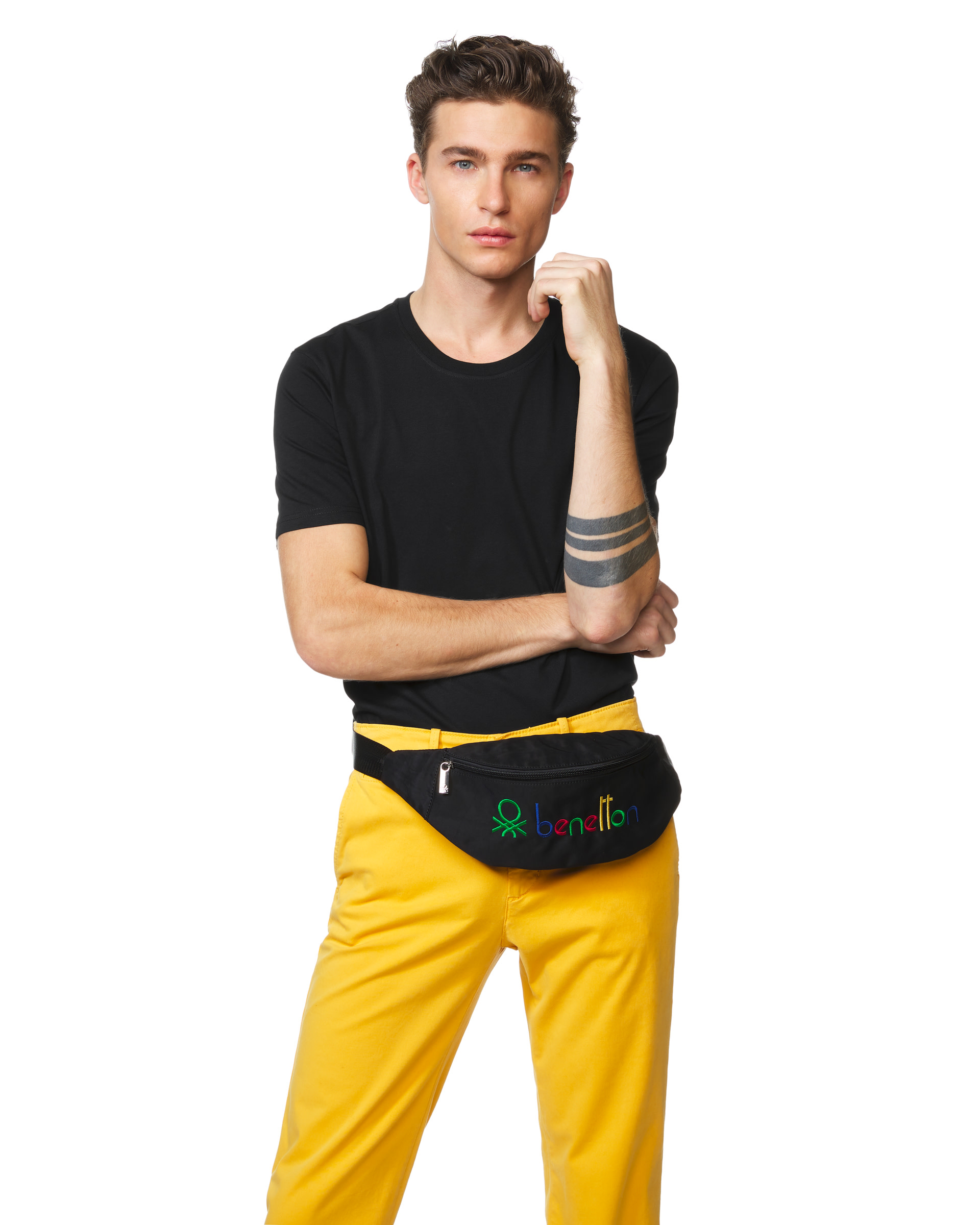 

Футболка мужская CCC_3U53J1F15 United Colors of Benetton черная S, CCC_3U53J1F15