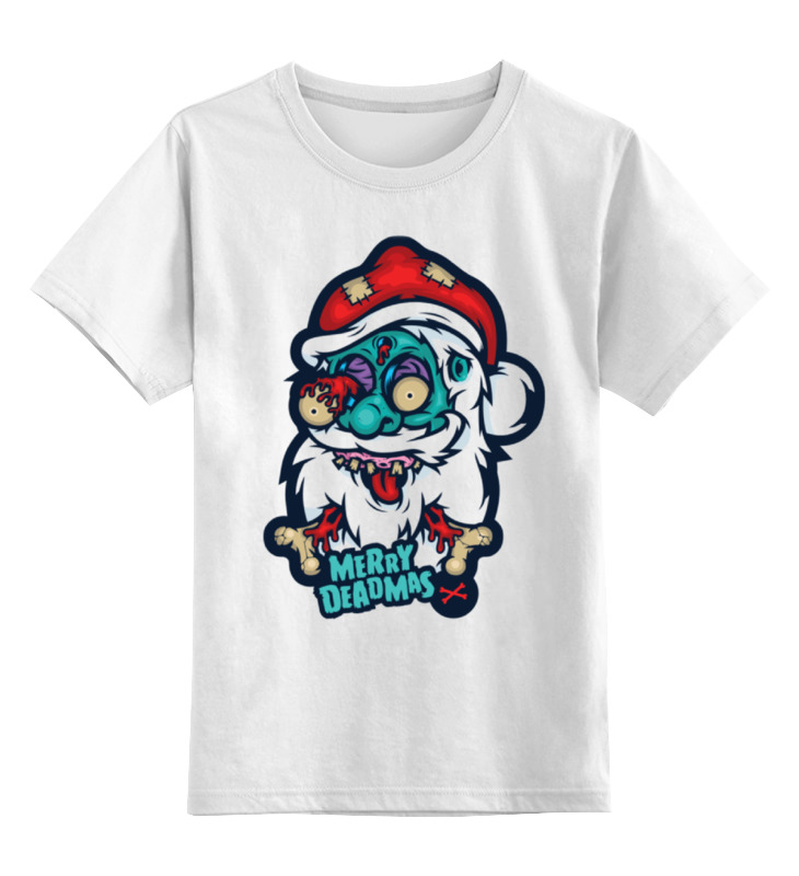 

Детская футболка Printio Merry deadmas цв.белый р.164, 0000000729899