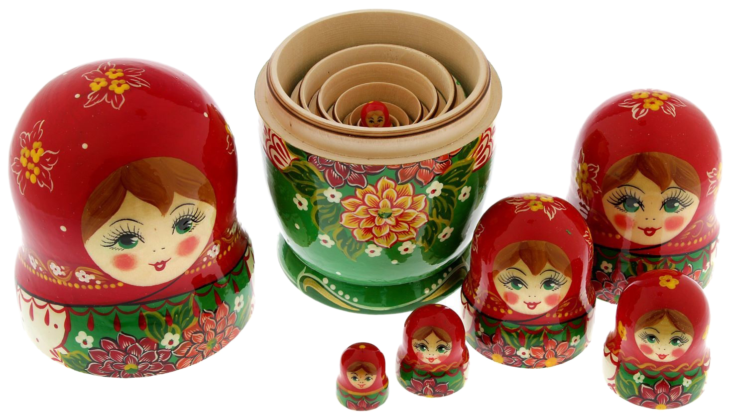 

Матрешка "Георгины", 7 кукол