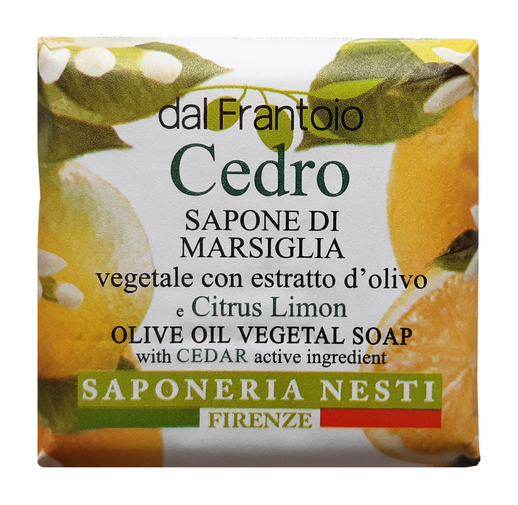 Мыло NESTI DANTE Dal Frantoio Cedro Olive Oil Vegetal Soap 100 г мыло florinda натуральное растительное vegetal soap giglio rosa 200г