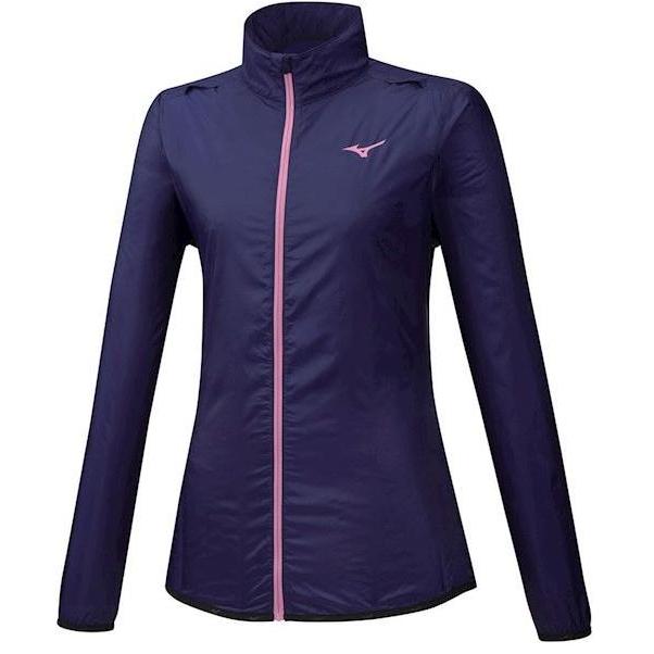 фото Спортивная ветровка женская mizuno hineri pouch jacket w синяя l int