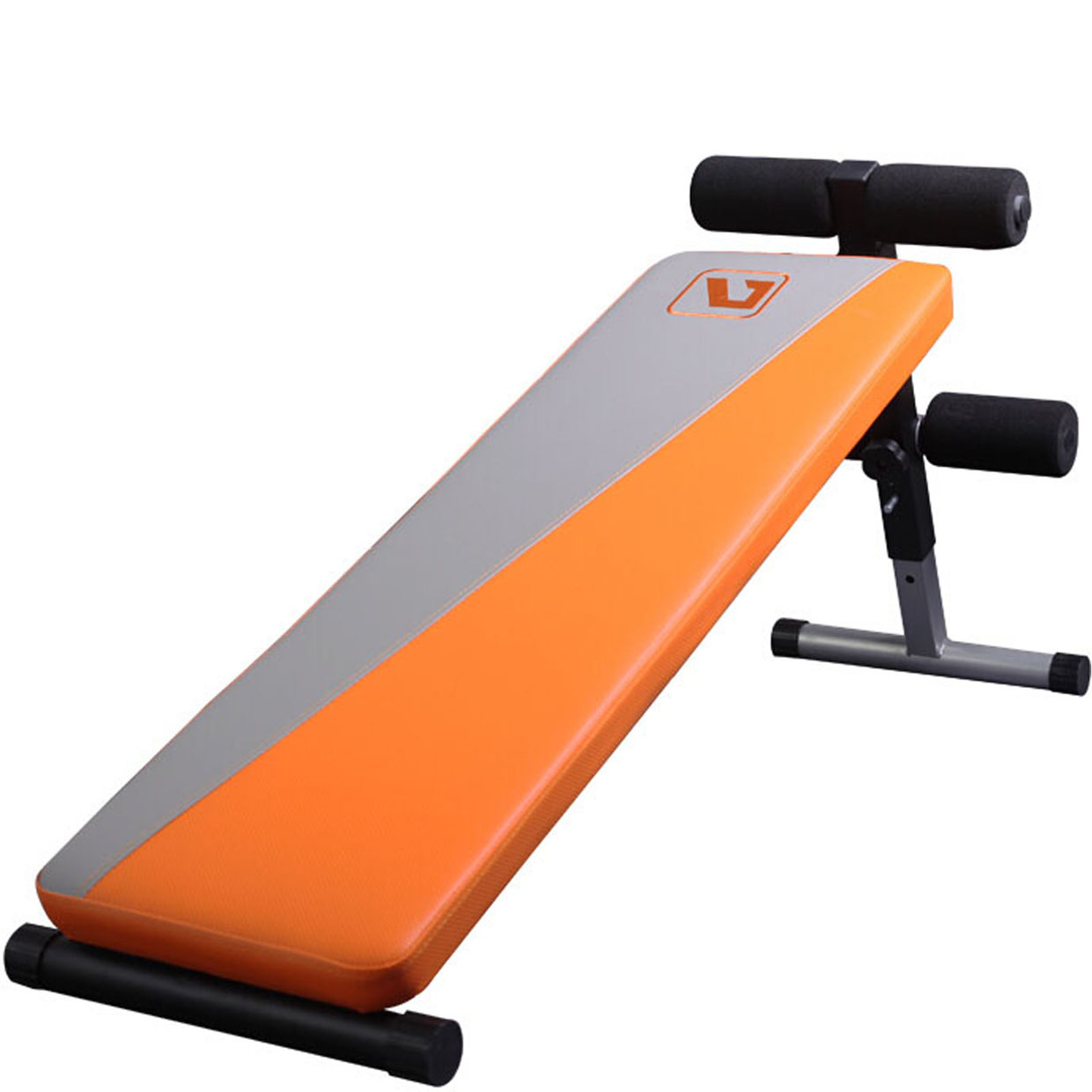 фото Тренажер liveup fitness sit up bench ls1201, оранжевый