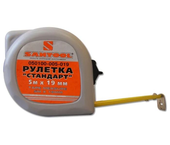 

Рулетка Santool 050100-005-019, 050100-005-019 Стандарт (5м/19мм)