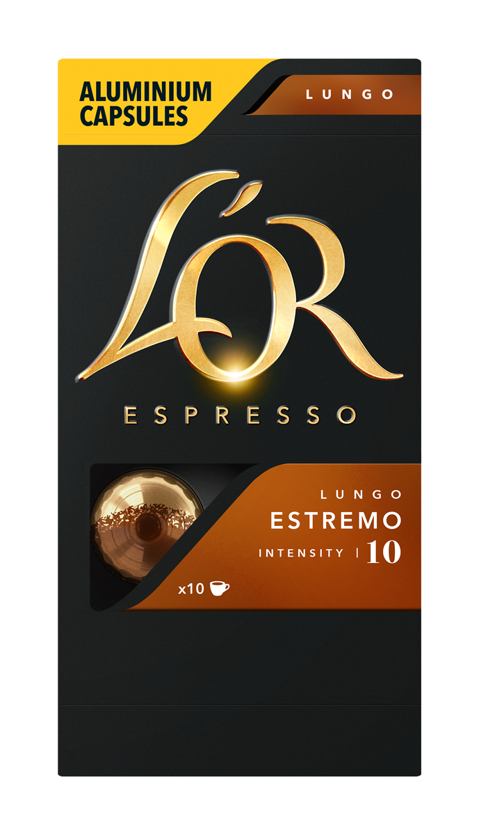 фото Кофе в алюминиевых капсулах l'or espresso lungo estremo 10 шт