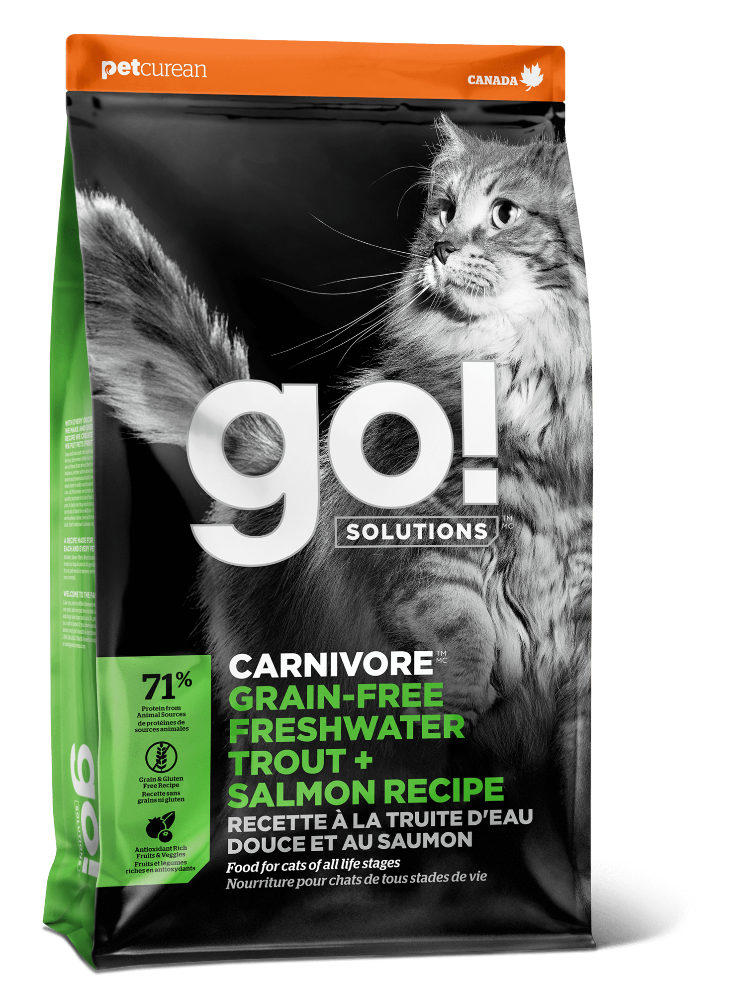 фото Сухой корм для кошек и котят go! sensitivity + shine, рыба, 1,82кг