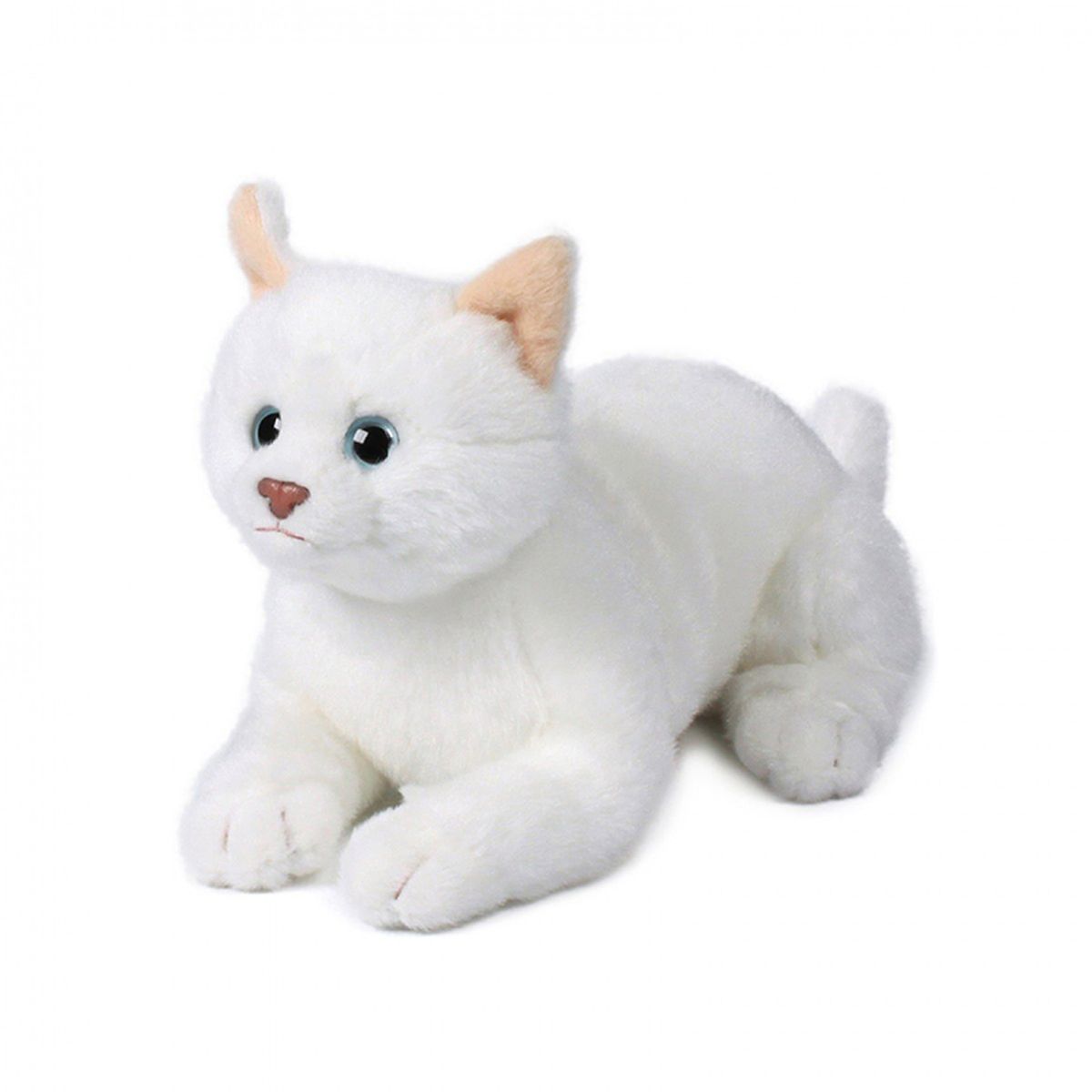 фото Мягкая игрушка anna club plush кошка русская белая, лежит 20 см