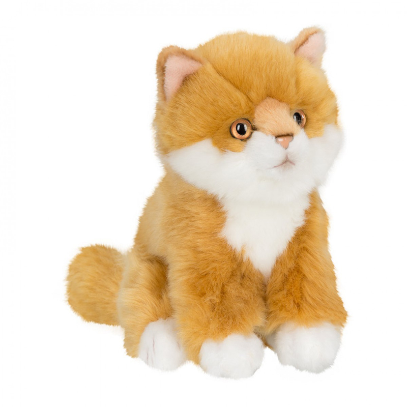 Купить Мягкая игрушка Anna Club Plush Котёнок сибирский рыжий, сидит 15 см,