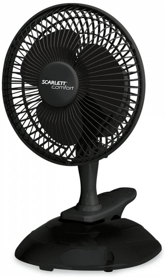 Вентилятор настольный Scarlett SC-DF111S09 черный высокое качество настольный клип вентилятор портативный охлаждающий вентилятор usb слайд вентилятор настольный зажим usb летний вентилятор