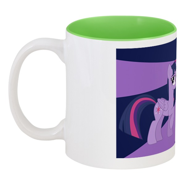 фото Кружка printio цветная внутри twilight sparkle color line