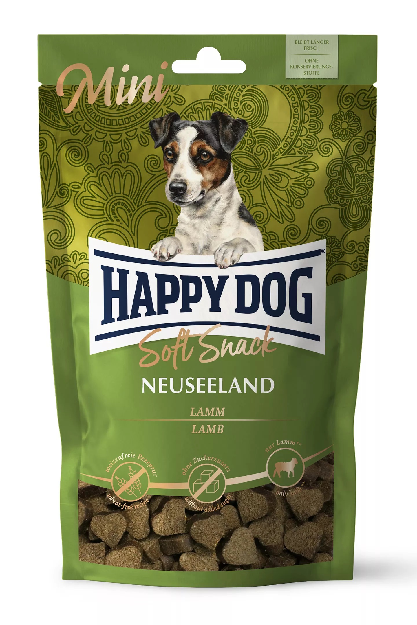 фото Лакомство для собак happy dog neuseeland, для маленьких пород, ягненок, 100г, 10шт