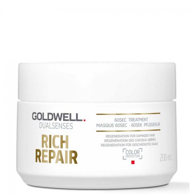 Купить Восстанавливающий уход за 60 секунд для поврежденных волос Goldwell DS RR, 200 мл