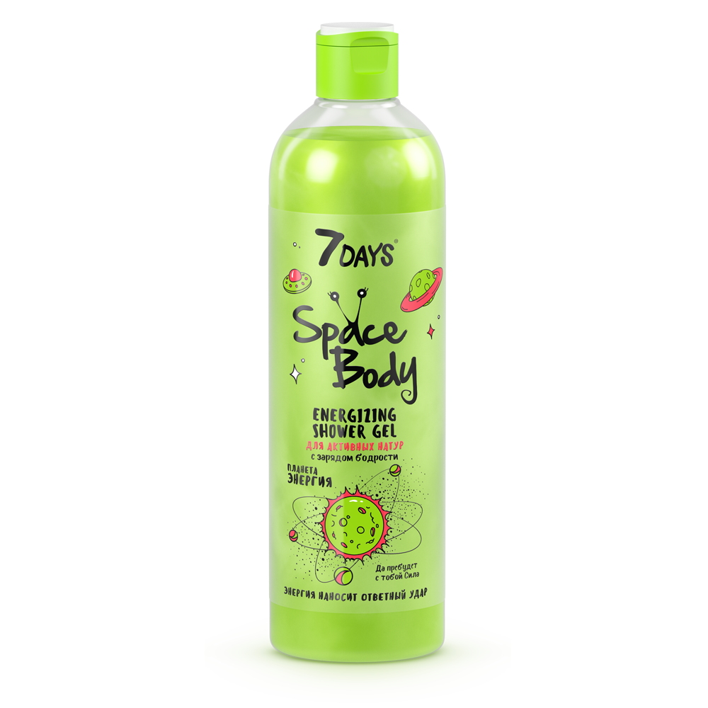 фото Гель для душа space body energizing shower gel 400 мл 7days