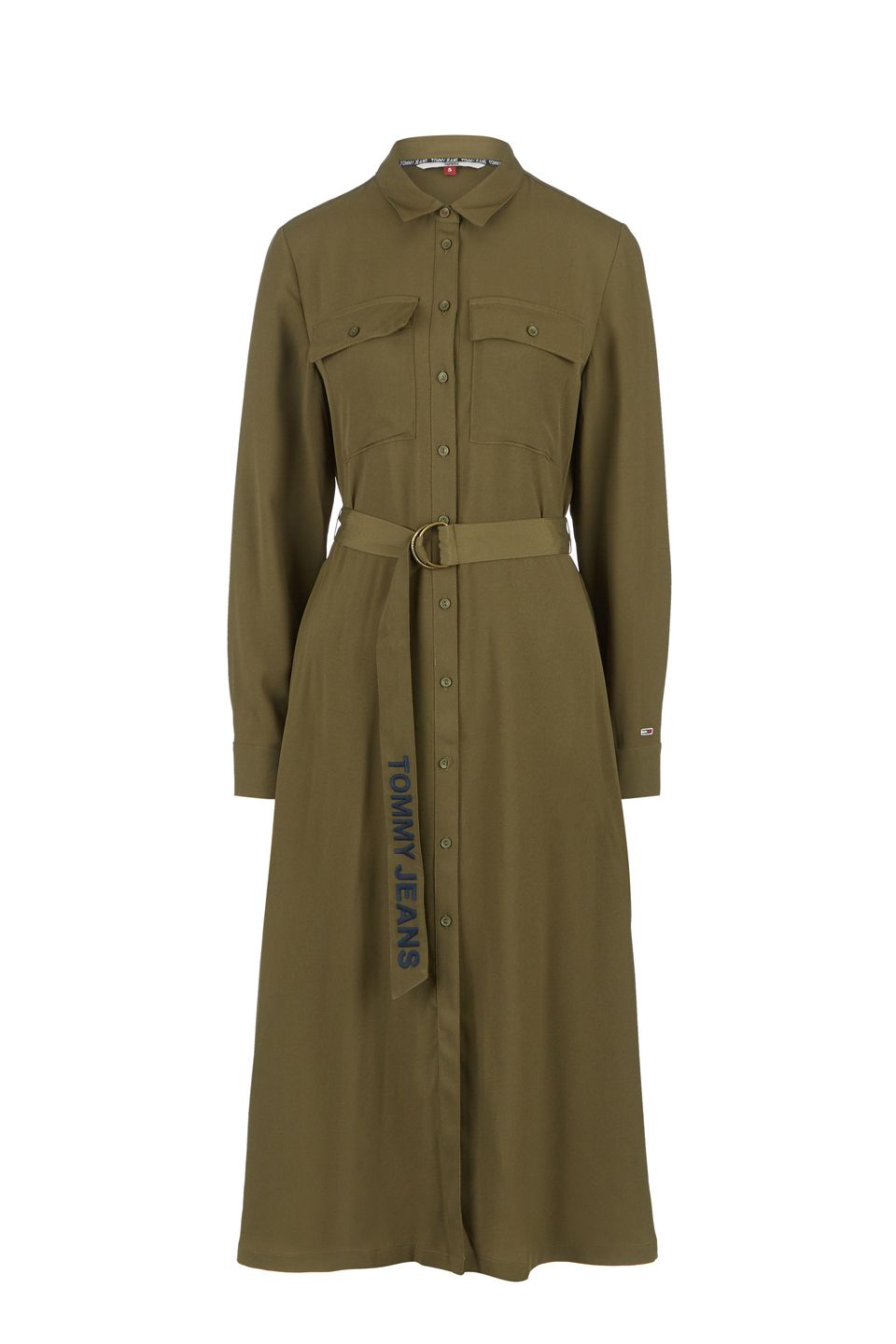 

Платье женское Tommy Jeans DW0DW07928 MSQ olive tree зеленое S, Зеленый, DW0DW07928 MSQ olive tree