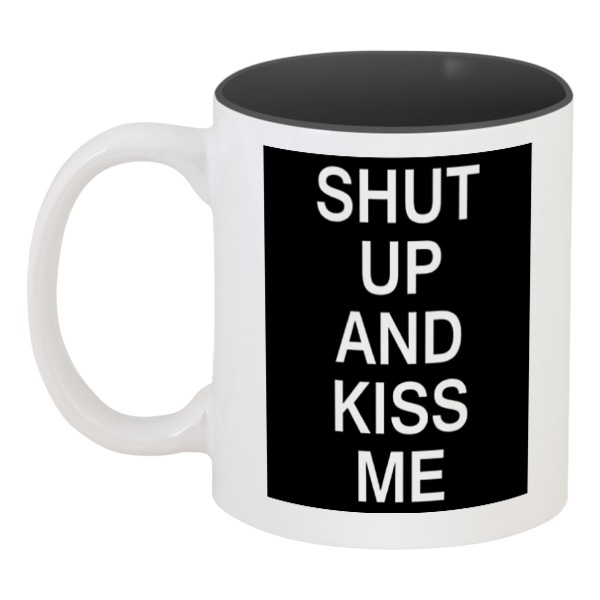 

Кружка Printio цветная внутри Shut up and kiss me