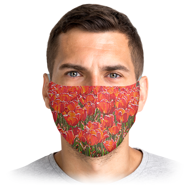 

Многоразовая маска Printio Stop virus! красная M, Stop virus!
