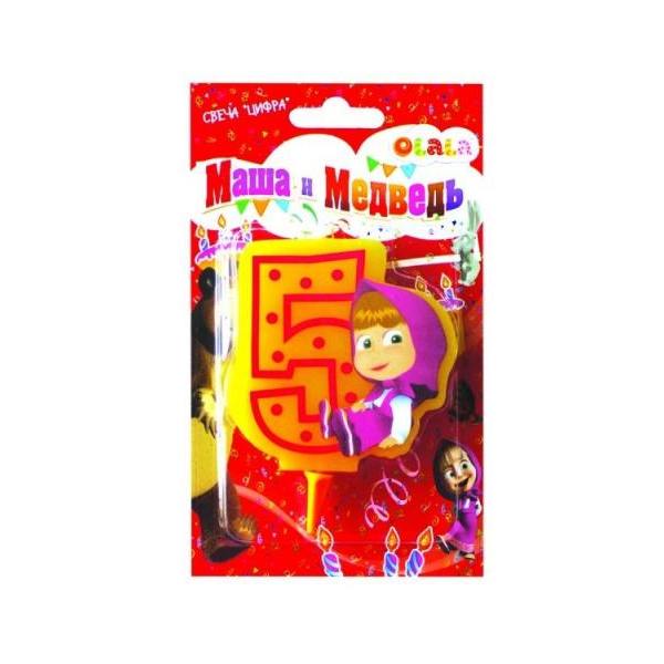 

Свеча цифра 5, МАША И МЕДВЕДЬ