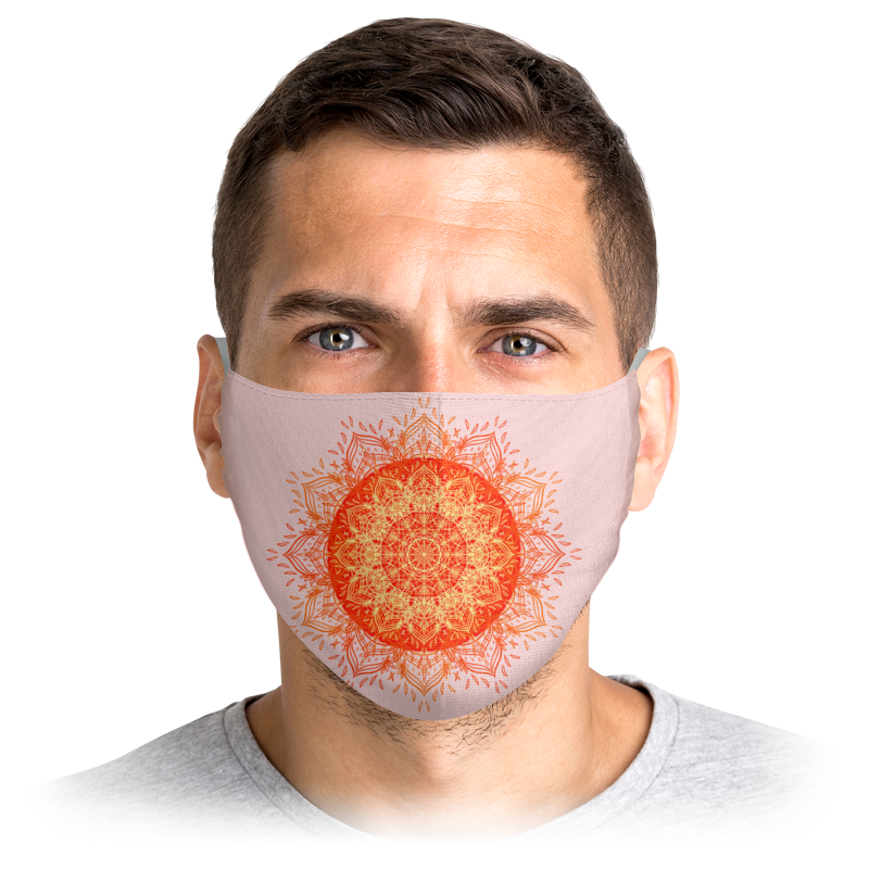 

Многоразовая маска Printio Stop virus! бежевая M, Stop virus!
