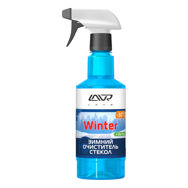 фото Жидкость стеклоомывающая -30c с триггером lavr glass cleaner winter 500мл lavr арт. ln1301