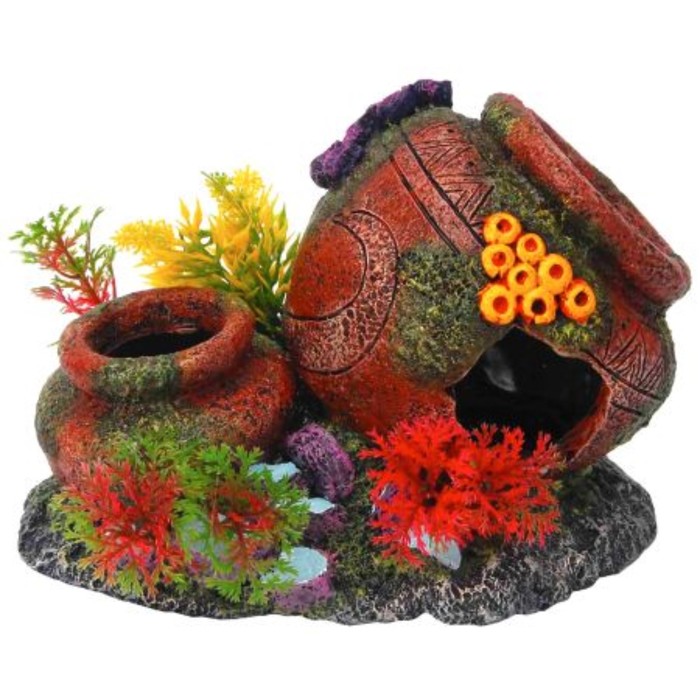 фото Распылитель для аквариума fauna international две вазы, в виде декорации, пластик