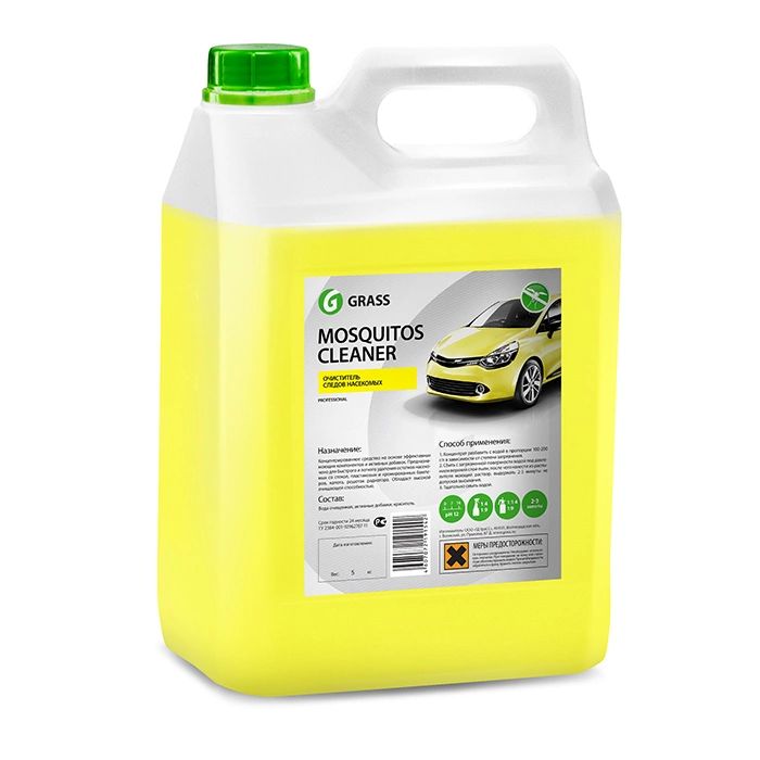 фото Очиститель кузова grass 118101 mosquitos cleaner концентрат 100-200 г/л 5 кг