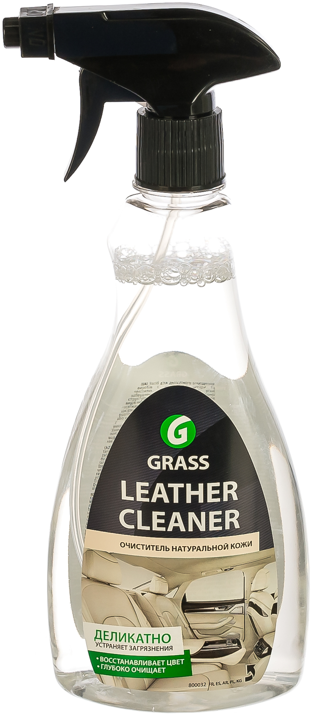 фото Очиститель натуральной кожи grass "leather cleaner", 500 мл