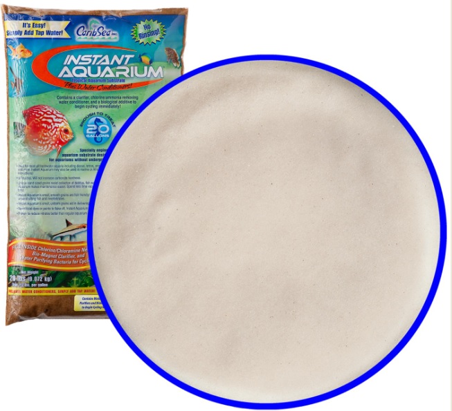 фото Натуральный песок аквариумов caribsea instand aquarium moonlight sand, бежевый, 9кг