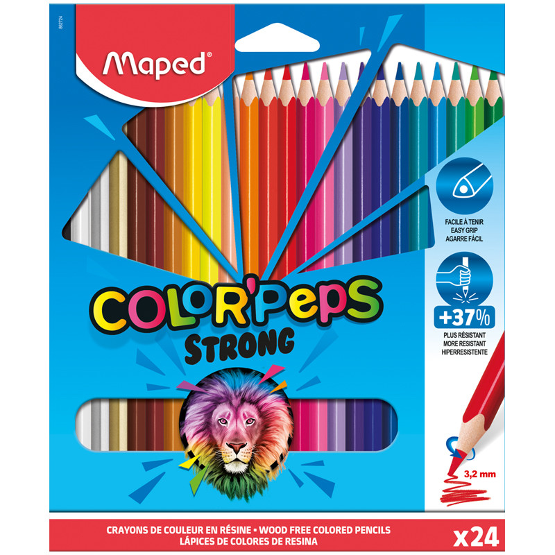 

Карандаши цветные "Color'Pepes Strong", 24 цвета