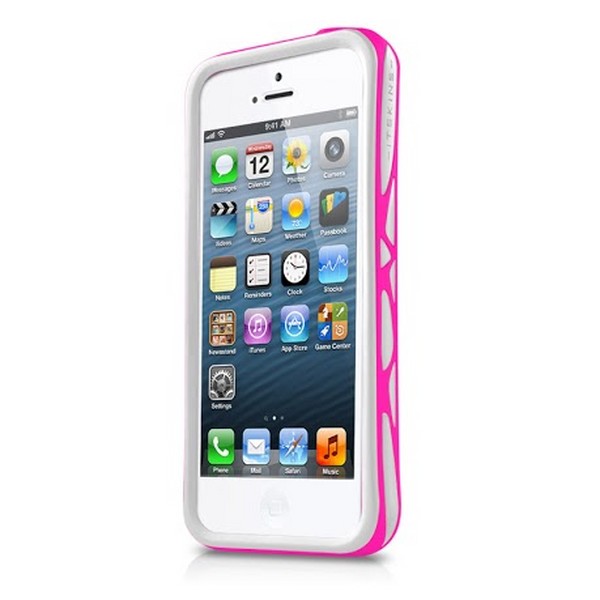 фото Чехол itskins venum для iphone 5/5s white/pink