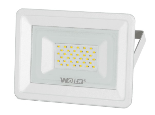 Прожектор светодиодный Wolta 30W (2500lm) SMD 5500K, IP65, 180x32x172мм, WFL-30W/06W