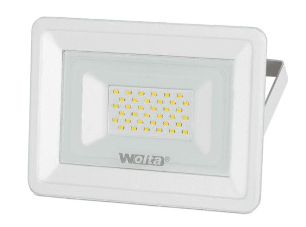 фото Прожектор светодиодный wolta 30w (2500lm) smd 5500k, ip65, 180x32x172мм, wfl-30w/06w