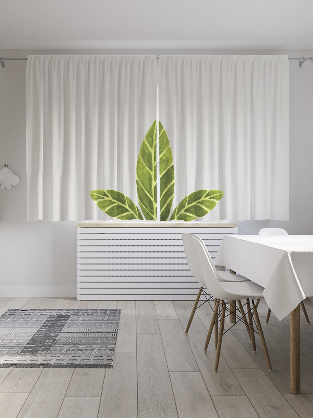 

Шторы с фотопечатью "Go green" из сатена, 290х180 см