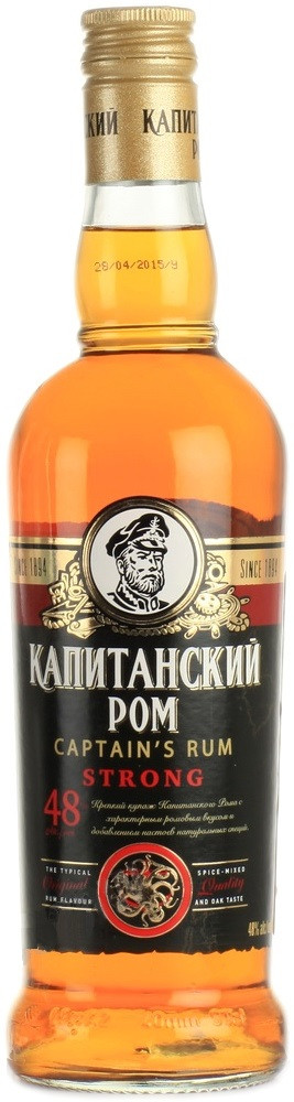 фото Настойка капитанский ром стронг 48% 0,5 captain's