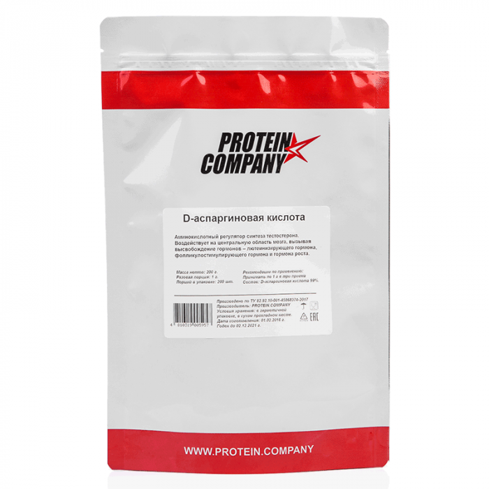 

D-Aspartic Acid PROTEIN.COMPANY, 200 г, натуральный, D-Aspartic Acid