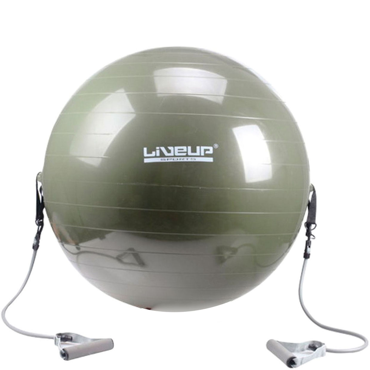 Мяч LiveUp Gym Ball With Expander зеленый, 65 см