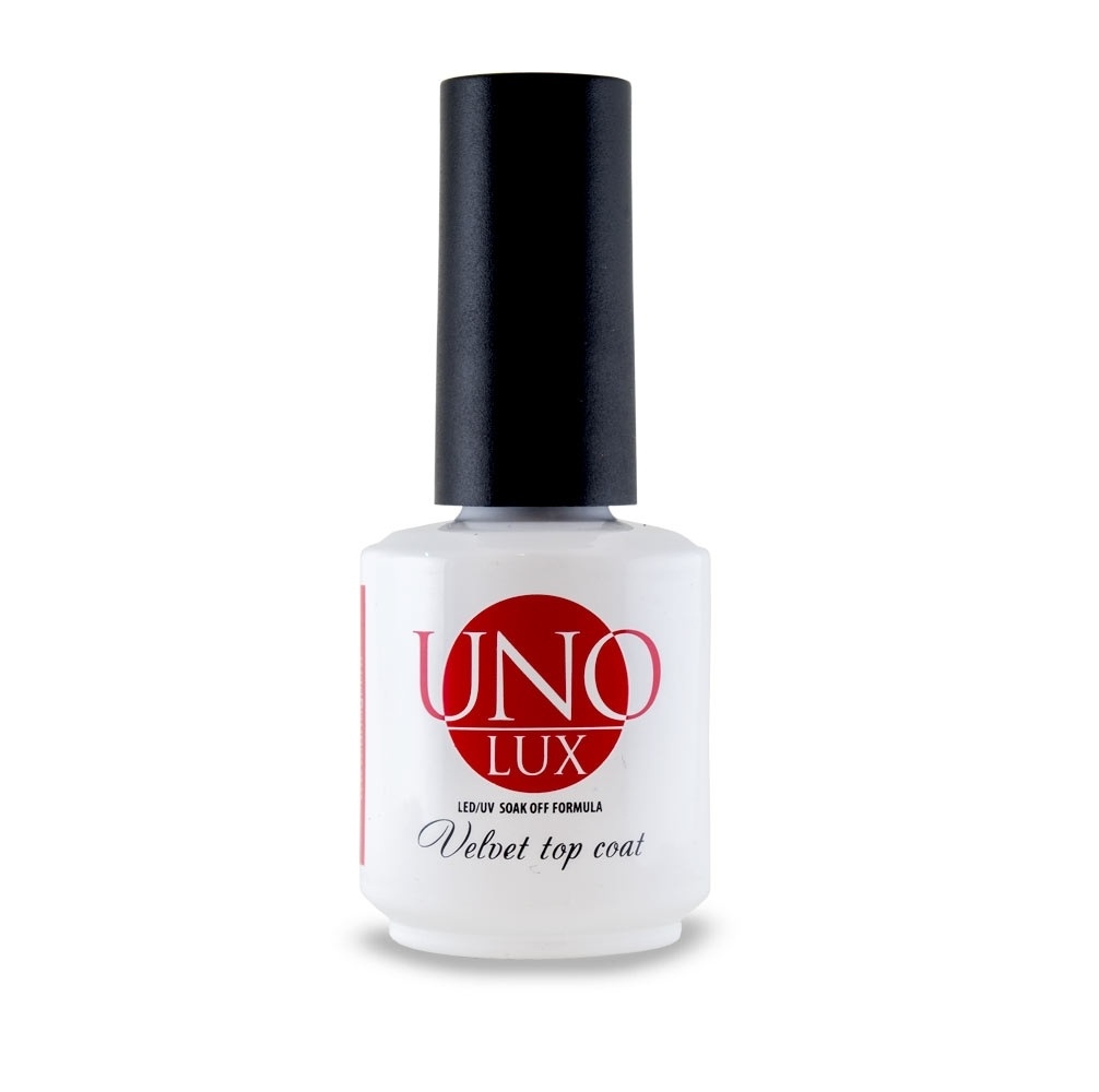 фото Верхнее покрытие uno lux velvet top coat, 15 мл